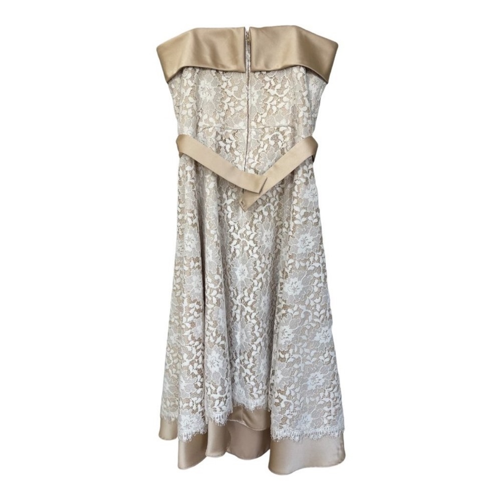 White House black market champagne and sanity lace dress - Picture 8 of 10
